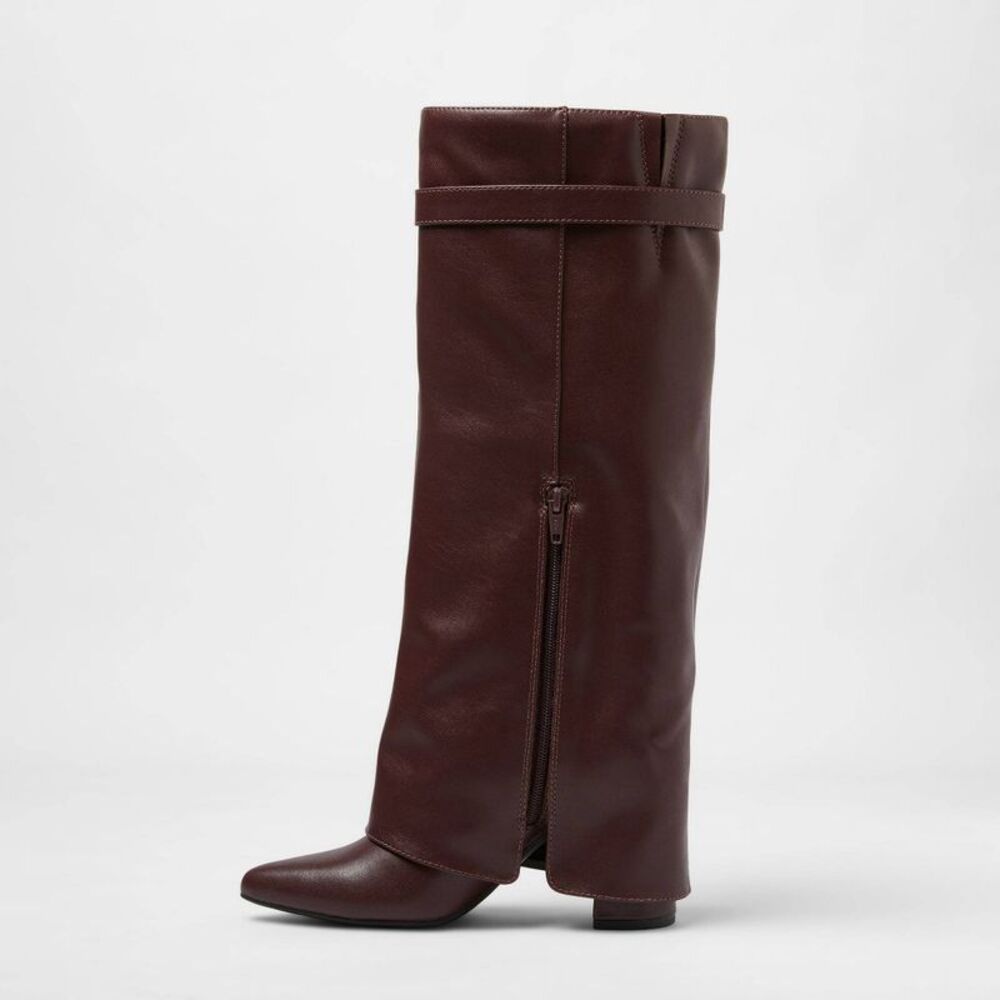 A New Day - Women’s Tambra Boots with Memory Foam Insole – A N Burgundy - Picture 2 of 3
